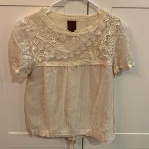 Tulle and lace top